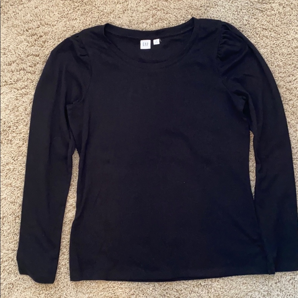Gap long puff sleeve cotton T-shirt